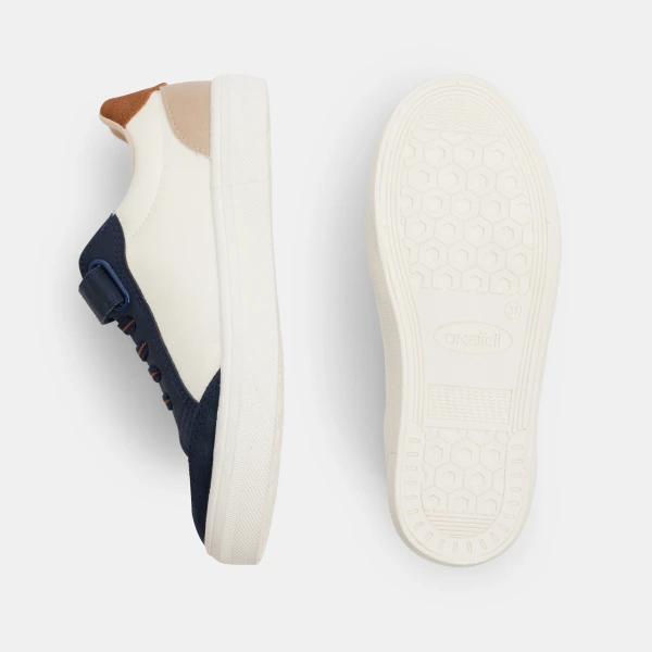 حذاء رياضي منخفض الرقبة بنمط «ستريت ستايل» باللون البيج للأولاد حذاء رياضي منخفض الرقبة بنمط «ستريت ستايل» باللون البيج للأولاد