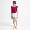 Girls' broderie anglaise T-shirt