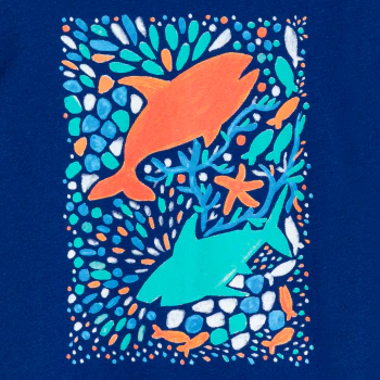 Baby Boy's blue Surfrider shark T-shirt