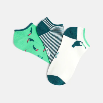 Patterned trainer socks (set of 3)