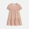 Girls orange floral dress