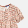 Girls orange floral dress