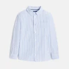 Boy's blue striped shirt