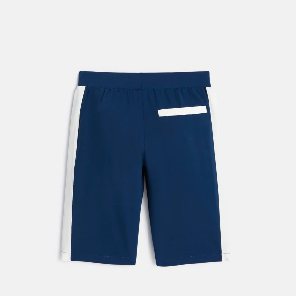 Boy's navy blue sports Bermuda shorts
