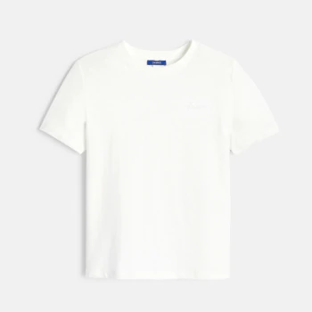 Girls basic plain white T-shirt