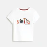 Baby boy's white animal T-shirt