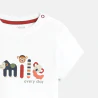 Baby boy's white animal T-shirt