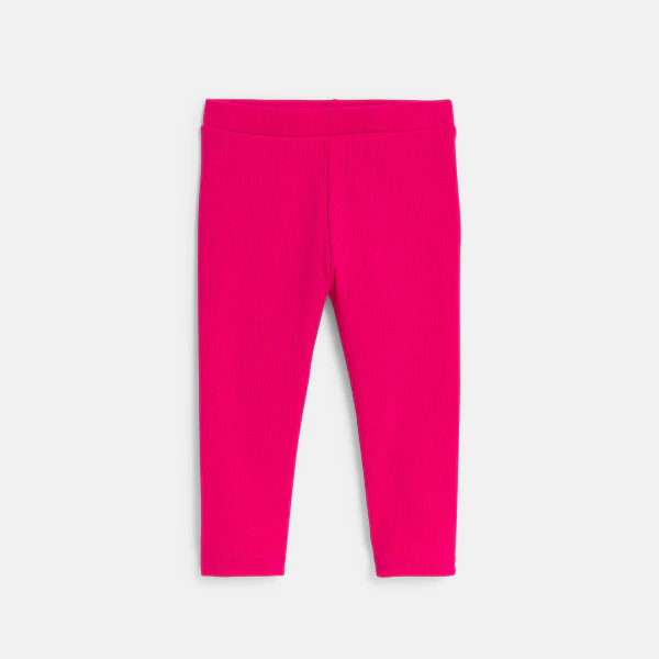 Baby girl's plain pink leggings