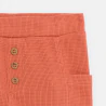Baby boy's terracotta patterned cotton trousers