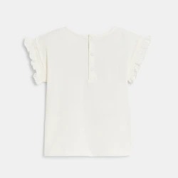 تيشيرت مطرز ومزين بتفاحة...