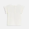 Baby girl's white embroidered toffee apple T-shirt