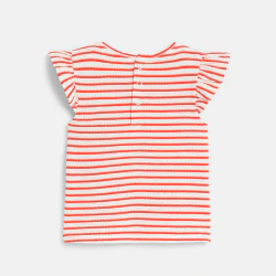 Baby girl's red striped...