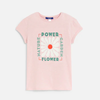 Pastel pink slogan T-shirt