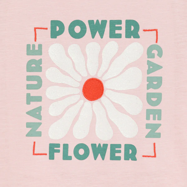 Pastel pink slogan T-shirt