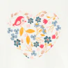 Baby girl's white floral heart T-shirt