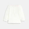 Baby girl's white floral heart T-shirt