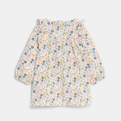 فستان مطبوع برسمة الزهور...