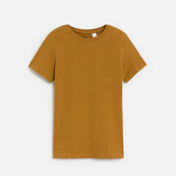 Boy's basic saffran short-sleeved T-shirt