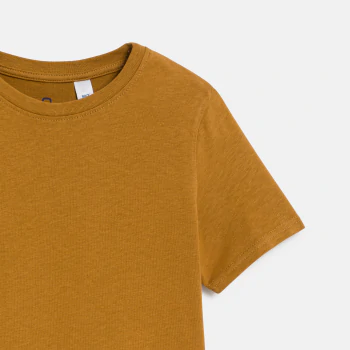 Boy's basic saffran short-sleeved T-shirt