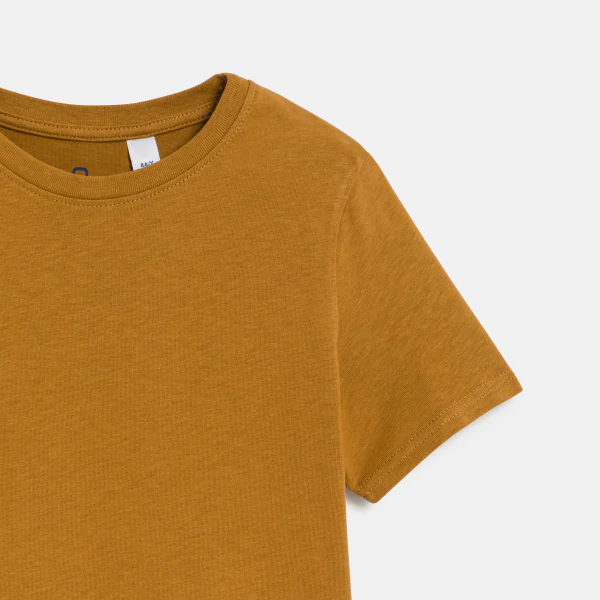 Boy's basic saffran short-sleeved T-shirt