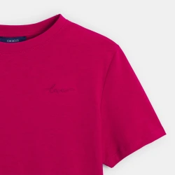تيشيرت أساسي باللون الفوشيا...