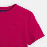 Girls basic plain fuchsia pink T-shirt