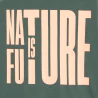 Boy's khaki green slogan T-shirt