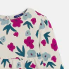 Girl's ecru floral dress