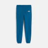 Boy's plain blue lightweight fleece joggers