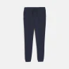 Boy's plain navy lightweight fleece joggers