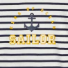 Boy's 2-piece striped jersey sailor pyjamas