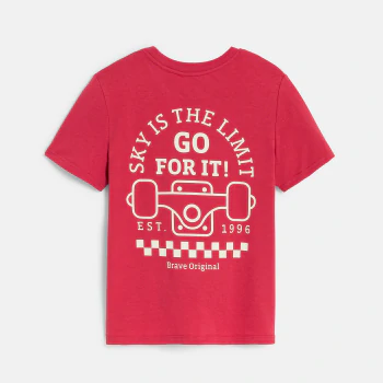 Boy's pink sportswear T-shirt