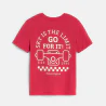 Boy's pink sportswear T-shirt