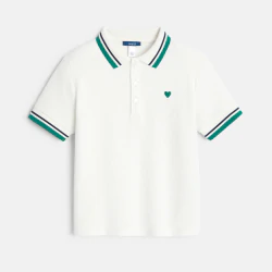 Boy's white embossed jersey...