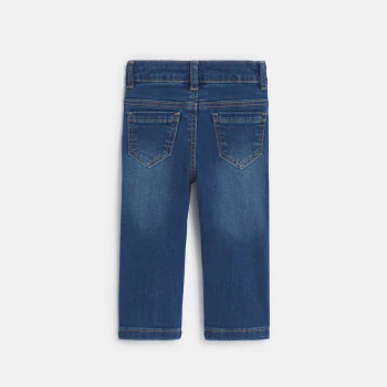 Baby girl's blue denim bootcut jeans