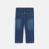 Baby girl's blue denim bootcut jeans