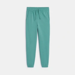 بنطال ركض من الصوف باللون الأخضر للأولاد.