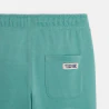 Boy's plain green lightweight fleece joggers