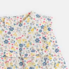 Baby girl's textured floral ruffle blouse