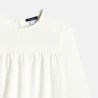 Girl's white textured blouse