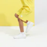 Boy's yellow fleece Bermuda shorts