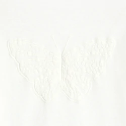 Girl's white long-sleeve...