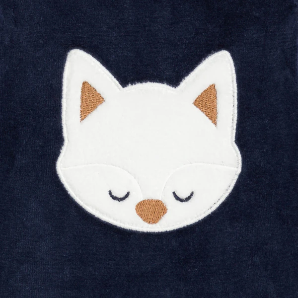 Baby boy's blue cat velvet pyjamas
