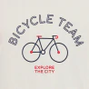 Boy's three-colour 2-piece jersey pyjamas with bicycle motif