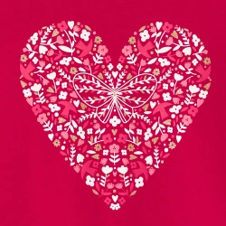 تيشيرت مزين برسمة قلب...