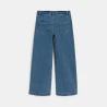 بنطلون (سروال) جينز بأرجل واسعة، أزرق اللون، للفتيات بنطلون (سروال) جينز بأرجل واسعة، أزرق اللون، للفتيات