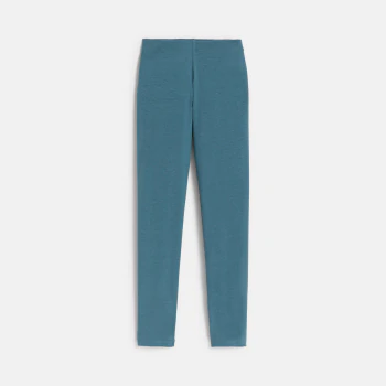 Girl's plain blue leggings