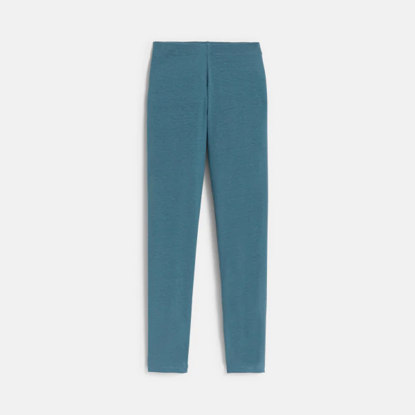 Girl's plain blue leggings