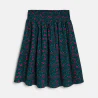 Girl's green printed midi skirt