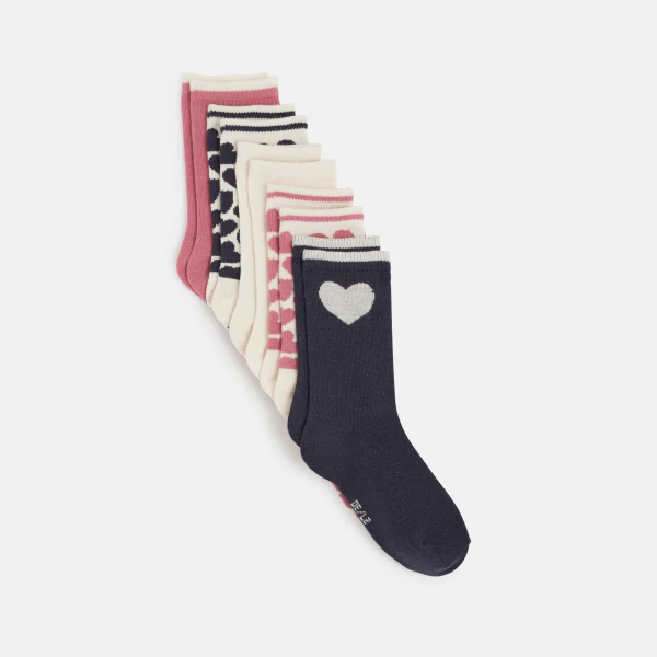 Girl's fancy heart socks